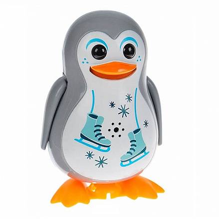 Пингвин с кольцом, серый, фигурист 